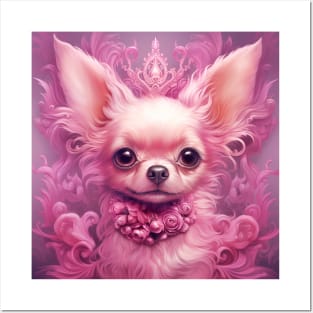 Abstract White Chihuahua Posters and Art